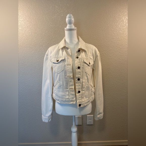 Old Navy Cream Jacket Women’s Size Medium - Picture 1 of 8